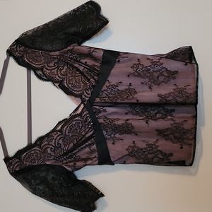 Sexy Lace with Sleeves Top